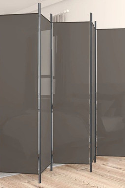 vidaXL 350204 - 5-Panel Room Divider 250x220 cm Fabric