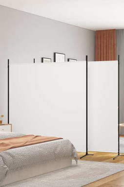 vidaXL 350278 - 3-Panel Room Divider 525x180 cm Fabric