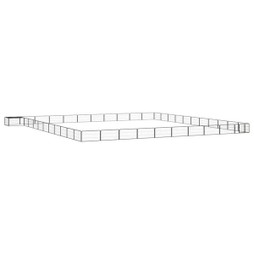 vidaXL 3115985 - 44-Panel Dog Playpen 100x50 cm Powder-coated Steel