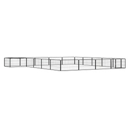 vidaXL 3115979 - 20-Panel Dog Playpen 100x50 cm Powder-coated Steel