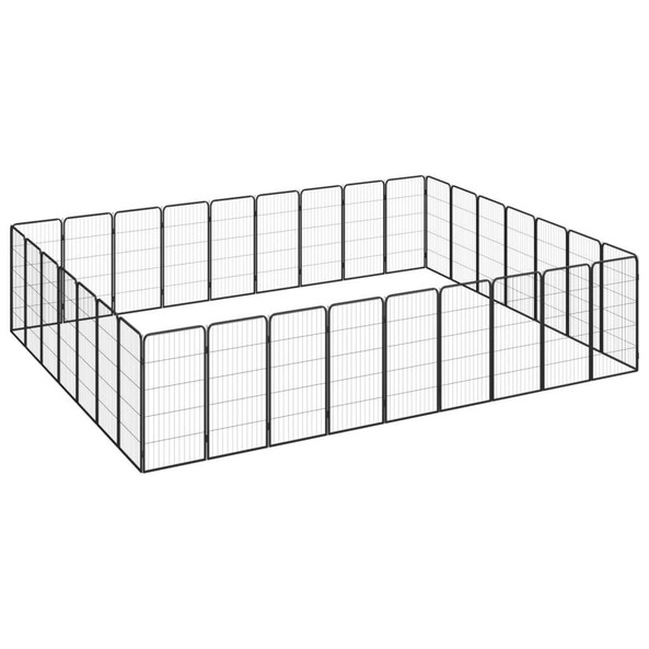 vidaXL 3115964 - 32-Panel Dog Playpen 50x100 cm Powder-coated Steel
