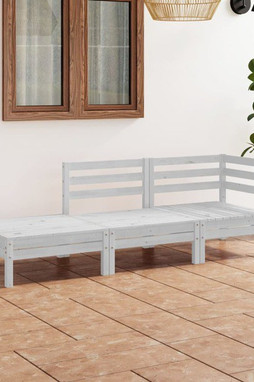 vidaXL 3082613 - 3 Piece Garden Lounge Set Solid Pinewood