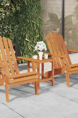 vidaXL 3145014 - Garden Adirondack Chairs 2 pcs Solid Wood Acacia