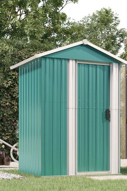 vidaXL 316233 - Abri de jardin Vert 126x97,5x177 cm Acier galvanisé