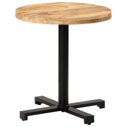 vidaXL 320267 - Table de bistro Ronde Ø70x75 cm Bois de manguier brut