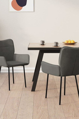 vidaXL 344821 - Dining Chairs 2 pcs Dark Velvet