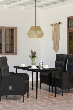 vidaXL 3099367 - Ensemble à manger de jardin avec coussins 5 pcs