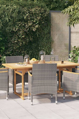 vidaXL 3103585 - Ensemble à manger de jardin 7 pcs avec coussins