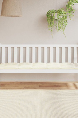vidaXL 314970 - Garden Bench Cushion Cream 180x50x7 cm Oxford Fabric