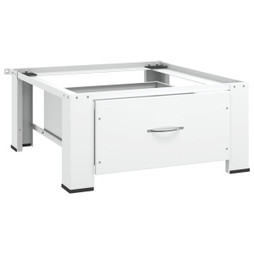 vidaXL 337041 - Socle de machine à laver avec tiroir blanc