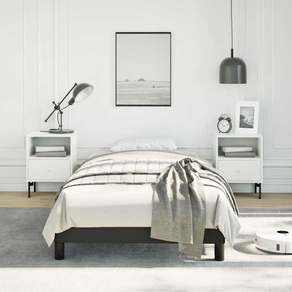 vidaXL 346928 - Cadre de lit noir 100x190 cm similicuir