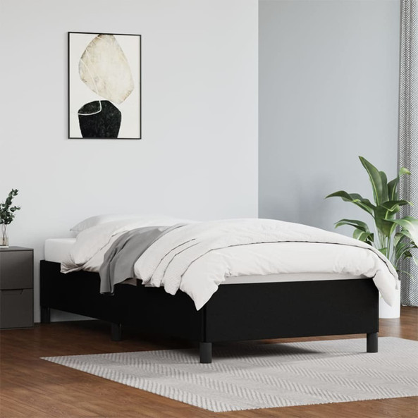 vidaXL 347275 - Cadre de lit noir 100x190 cm similicuir