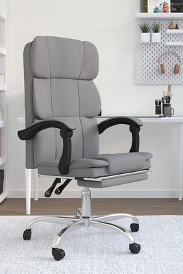 vidaXL 349763 - Reclining Office Chair Light Fabric