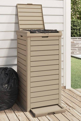 vidaXL 364172 - Outdoor Garbage Bin Light 41x41x86 cm Polypropylene