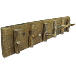 vidaXL 244501 - Porte-manteau bois de récupération mélangé 60x15 cm