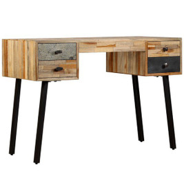 vidaXL 245402 - Writing Desk Solid Reclaimed Teak 110x50x76 cm