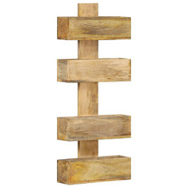 vidaXL 286466 - Magazine Wall Rack 30x11x72 cm Solid Mango Wood