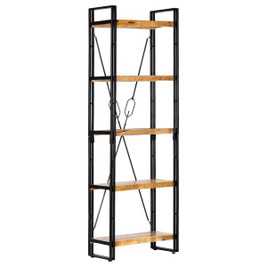vidaXL 286582 - 5-Tier Bookcase 60x30x180 cm Solid Mango Wood