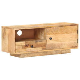 vidaXL 320466 - TV Cabinet 90x30x35 cm Solid Mango Wood