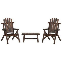 vidaXL 3185522 - 3 Piece Garden Lounge Set Solid Wood Spruce
