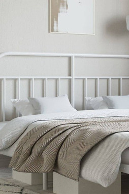 vidaXL 353716 - Metal Headboard 135 cm