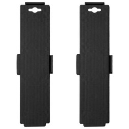 vidaXL 154487 - Moving Dollies with 4 Wheels 2 pcs Black Polypropylene 170 kg