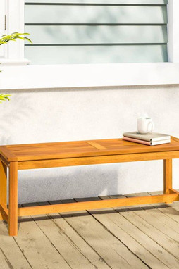 vidaXL 319419 - Garden Bench 110x35x45 cm Solid Wood Acacia
