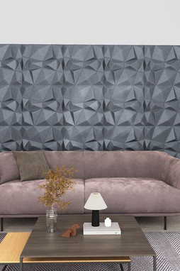 vidaXL 340589 - Panneaux muraux 3D 12 pcs 50x50 cm gris diamant 3 m²