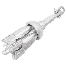 vidaXL 94269 - Ancre pliable argenté 0,7 kg fonte galvanisée à chaud