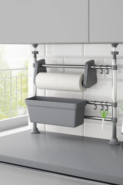 vidaXL 344378 - Organisateur de cuisine réglable Aluminium