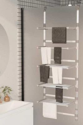 vidaXL 344384 - 5-Tier Hanging Laundry Drying Rack Aluminium