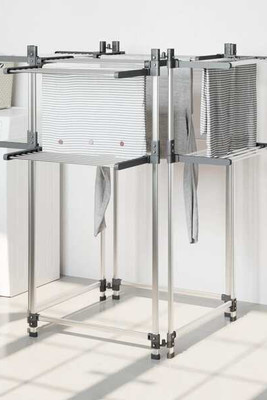 vidaXL 154606 - Laundry Drying Rack 107x107x120 cm Aluminium