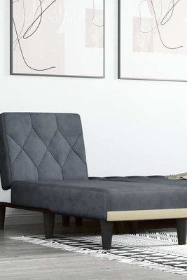vidaXL 352861 - Chaise Longue Dark Velvet