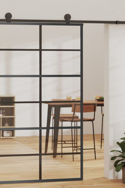 vidaXL 151019 - Porte coulissante Verre ESG et aluminium 102x205 cm