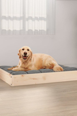 vidaXL 820856 - Dog Bed 71.5x54x9 cm Solid Wood Pine