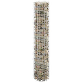 vidaXL 152013 - Circular Gabion Pole Galvanised Steel Ø30x150 cm