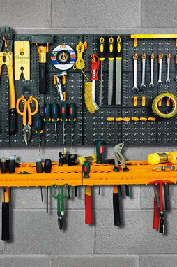 vidaXL 151833 - Panneau porte-outils 500x1000 mm 50 crochets PP