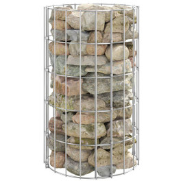 vidaXL 152011 - Circular Gabion Pole Galvanised Steel Ø30x50 cm