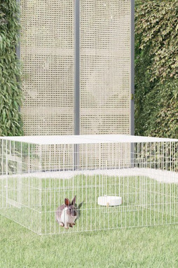 vidaXL 171562 - Cage à lapin 110x110x55 cm Fer galvanisé