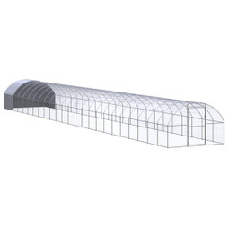vidaXL 3095480 - Poulailler dextérieur 3x24x2 m Acier galvanisé