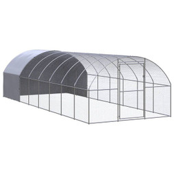 vidaXL 3095475 - Poulailler dextérieur 3x8x2 m Acier galvanisé