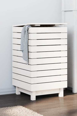 vidaXL 832322 - Laundry Basket 44x44x76 cm Solid Wood Pine