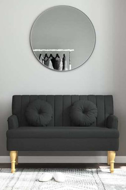 vidaXL 372132 - Banc avec coussins noir 113x64,5x75,5 cm tissu