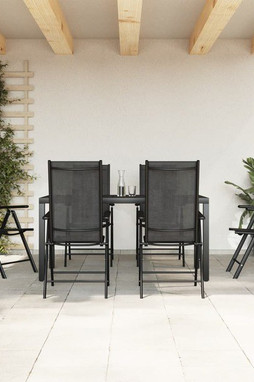vidaXL 3200603 - 7 Piece Garden Dining Set Aluminium