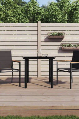 vidaXL 3187041 - 3 Piece Garden Dining Set Textilene and Steel