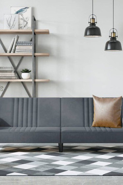 vidaXL 351895 - Sofa Bed with Armrests Dark Velvet