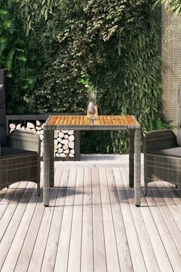 vidaXL 3185038 - 3 Piece Garden Dining Set with Cushions Poly Rattan