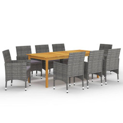 vidaXL 3067860 - 9 Piece Garden Dining Set