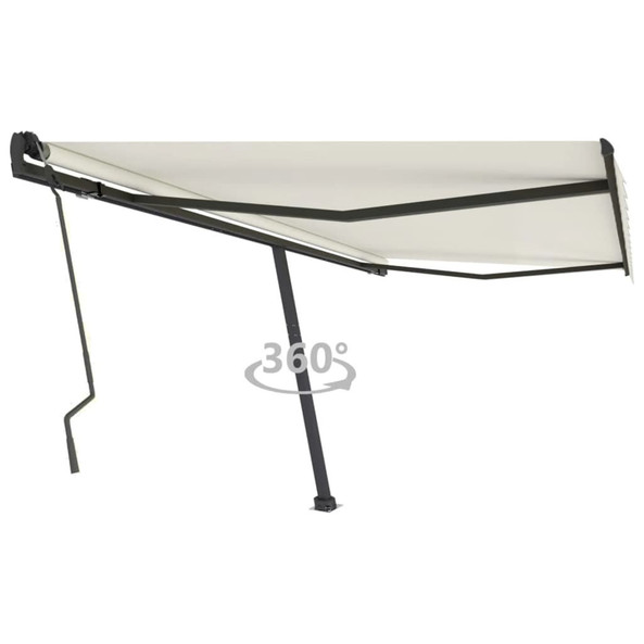 vidaXL 3069737 - Freestanding Manual Retractable Awning 400x300 cm