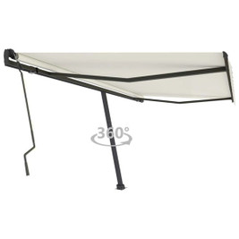 vidaXL 3069737 - Freestanding Manual Retractable Awning 400x300 cm